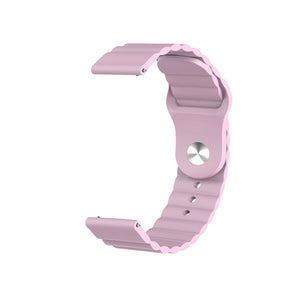 Wave Style Silicone Watch Band For Samsung Galaxy Watch 42/46mm Gear S3 Frontier/Classic(Pink)
