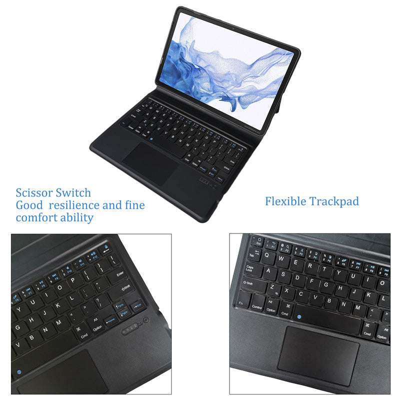 Samsung Tablet Keyboard Cover for Galaxy Tab S8 11 X700 (2022)/S7 T870/875 (2020)
