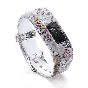 Compatible With Garmin Vivofit JR /Vivofit 3 Soft Silicone Colorful ReplacementWristbands-Color8