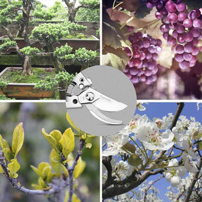 Home & Living3 PCS Garden Professional Steel Pruning Shears Set Bypass Pruning Hand Tools Scissors Kit