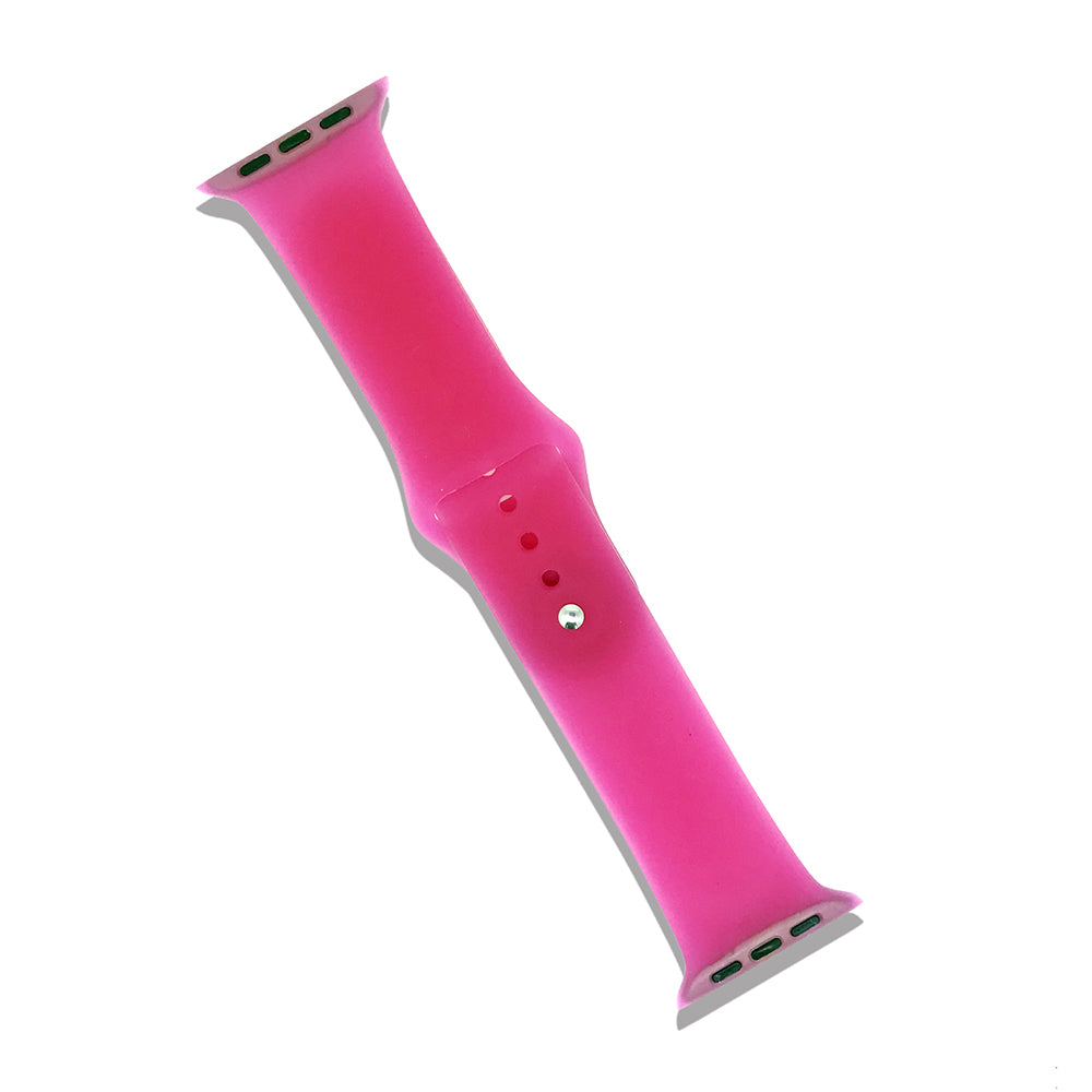 Transparent Silicone Watch Band For Apple Watch SE/6/5/4/3/2/1(Red)