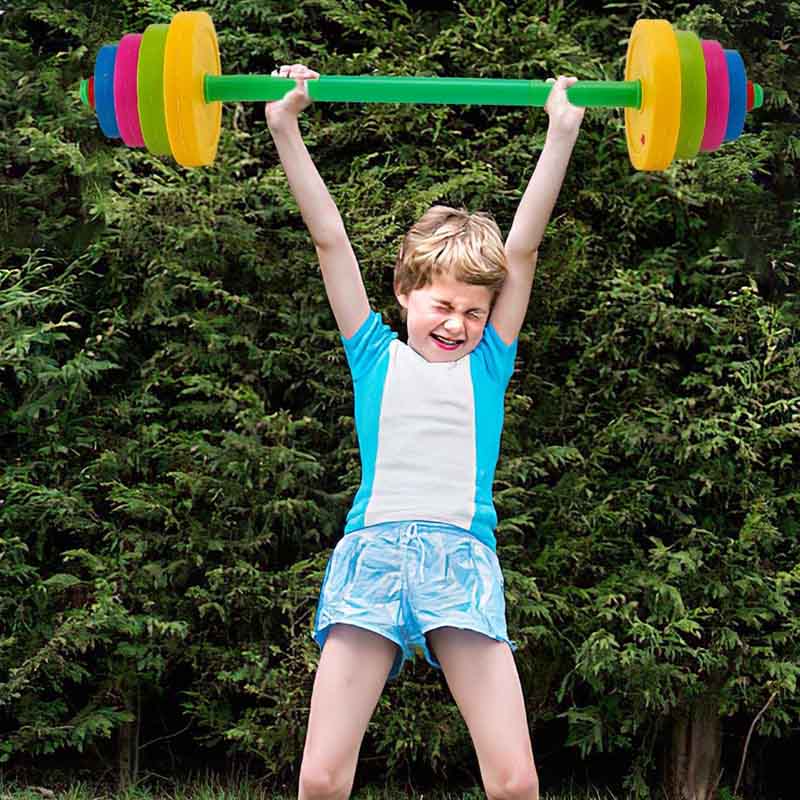 Adjustable Barbell Toy Set for Kid Pretend Play Exercise-82cm