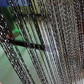 Home Decor Sequin Curtain for Doorway 37x79 inch Hanging-Black