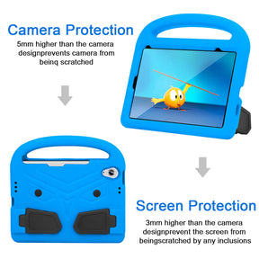 Sparrow iPad Case Kids Safe Shockproof Handle Stand Cover For Mini6-Blue