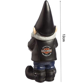 Harley-Davidson Biker Themed Garden Gnome 12cm