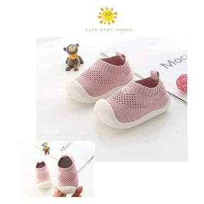 Toddler Shoes Baby First-Walking Trainers Toddler Infant Boys Girls-C001DarkPink
