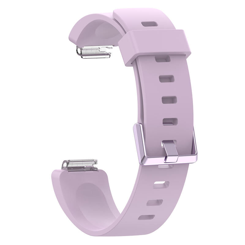 Soft Silicone Wristband Replacement Sports Watch Band For Fitbit Inspire/Inspire HR/ACE 2 -Light Purple