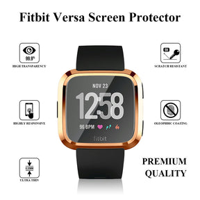 For Fitbit Versa Electroplated TPU Watch Case -Rose Gold