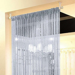 Home Decor Sequin Curtain for Doorway 37x79 inch Hanging-Grey