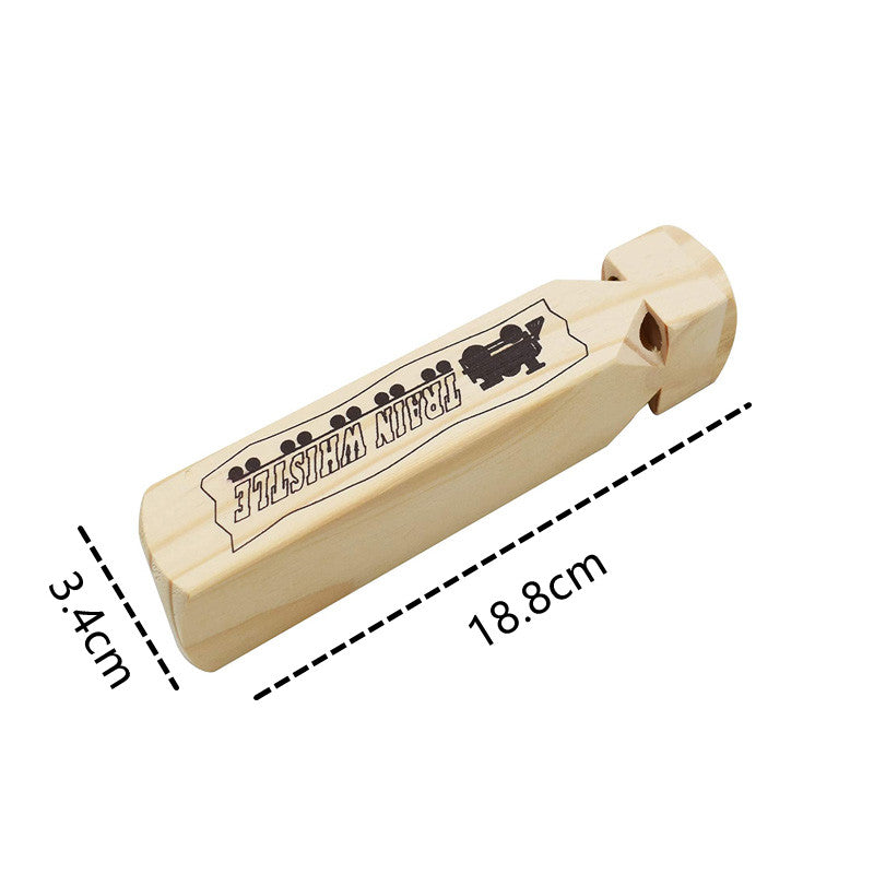 Solid Toddler Wood Train Whistle 4 Tone Role Play Lover Wooden Whistle for Educational Party favorsToy Gift