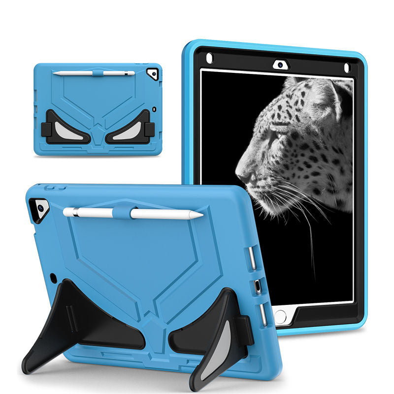Tablet Case Rugged with Kickstand for iPad 6th/5th Generation 2018/2017-LightBlue