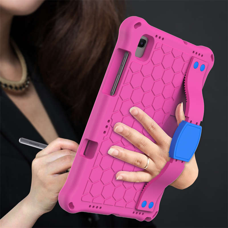 Hive SamSung Tablet Case For Sansung S6 10.5 (2019)/ S5E(2019)/Tab A7 (2020) Durable Stand Cover With Shoulder Strap-RoseBlue