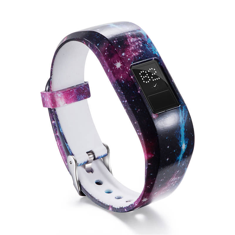 Compatible With Garmin Vivofit JR /Vivofit 3 Soft Silicone Colorful ReplacementWristbands-Color3