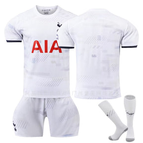 Spurs Home Jersey 23/24 for Kid Adult White Soccer Sportswear Set