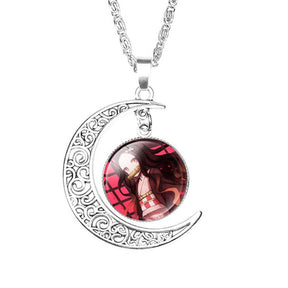 Moon Pendant Demon Slayer Necklace-10