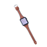 Leather Strap Comfortable Handmade Chain for Apple Watch-Brown