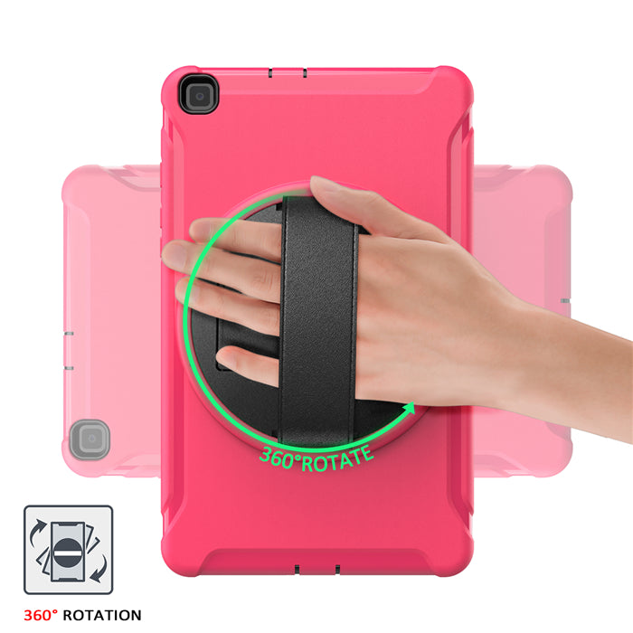 Spider Man 3-Layer Heavy Duty Case For Samsung Tab A 8inch (2019) T290/T295-Rose Red