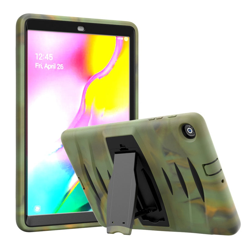 Shock Wave Kickstand Case Anti-Fall Protection For Samsung Tab A 10.1 T510/T515(2019)-Camouflage