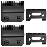 2 Sets Adjustable Hair Clippers Blades 2-Hole Hair Trimmer Replacement Blades for Wahl 8148-Black