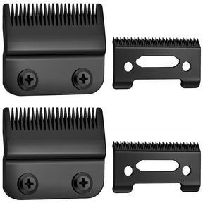 2 Sets Adjustable Hair Clippers Blades 2-Hole Hair Trimmer Replacement Blades for Wahl 8148-Black