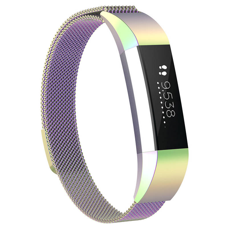 Magnetic Milanese Stainless Steel Strap  For Fitbit Alta/Alta HR Fashion Accessorie-Colorful