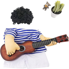 Pet Halloween Costume Funny Guitar Dog Costumes Set