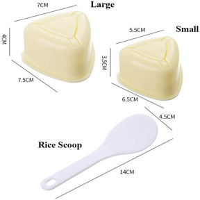 2 Pcs Rice Ball Mold Triangle Sushi Mold for Bento or Japanese Boxed Meal