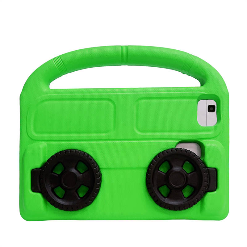 Wheel Samsung Tablet Tablet Case For 8.0inch Tab A 3 4 E/8.7inch Tab A7lite Shockproof Stand Cover With Handle Stand-Green