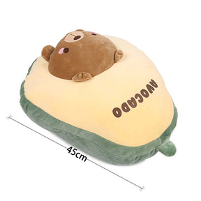 Bear Plush Stuffed Animal Pillow-Cute Avocado Squishy Hugging Plushie-Gifts for Kids