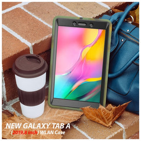 Shock Wave Kickstand Case Anti-Fall Protection For Samsung Tab A 8inch T290/T295(2019)-Camouflage