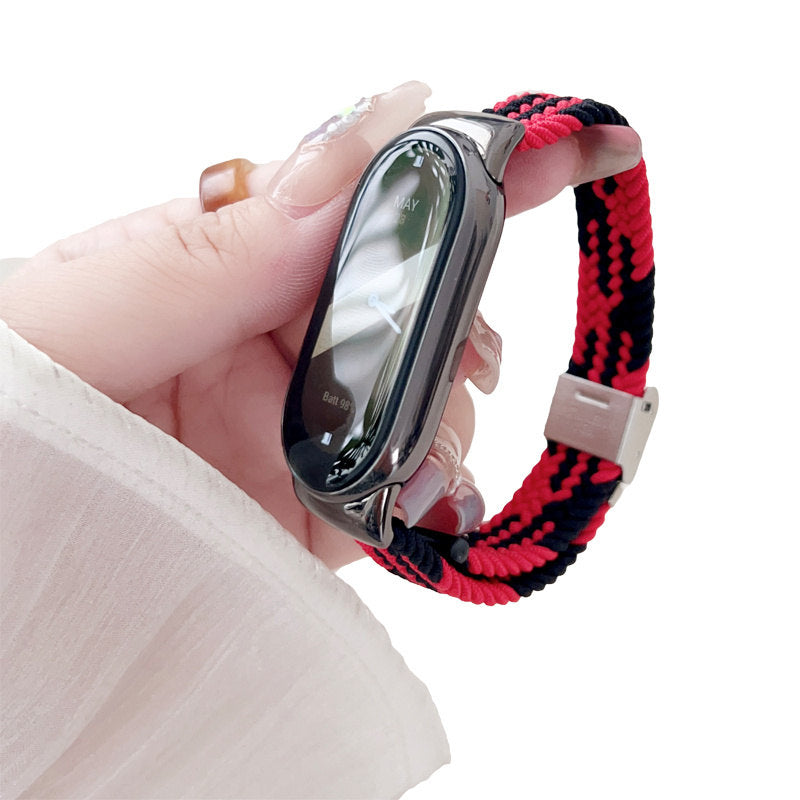 Sports Strap with Adjustable Buckle Solo Loop Elastic Watchband for Mi8-17
