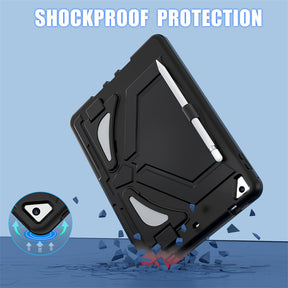 Tablet Case Rugged with Kickstand for iPad 6th/5th Generation 2018/2017-Black