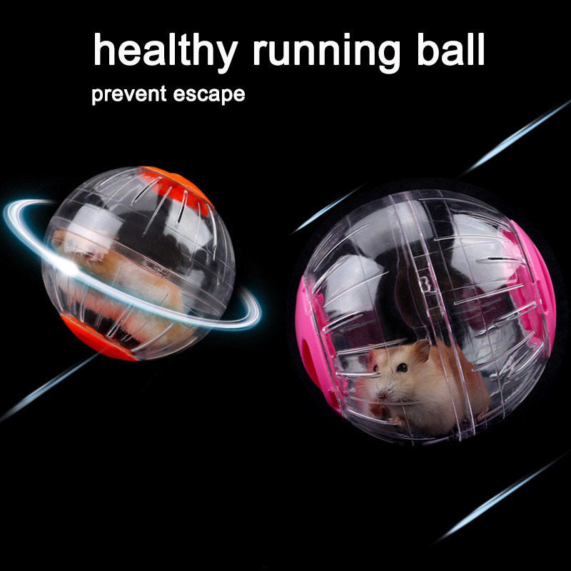 Cute Hamster Running Ball Silent Exercise Wheel-Red