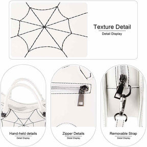 Women Novelty Bat Shoulder Bag Fashion Halloween Handbags-Brown