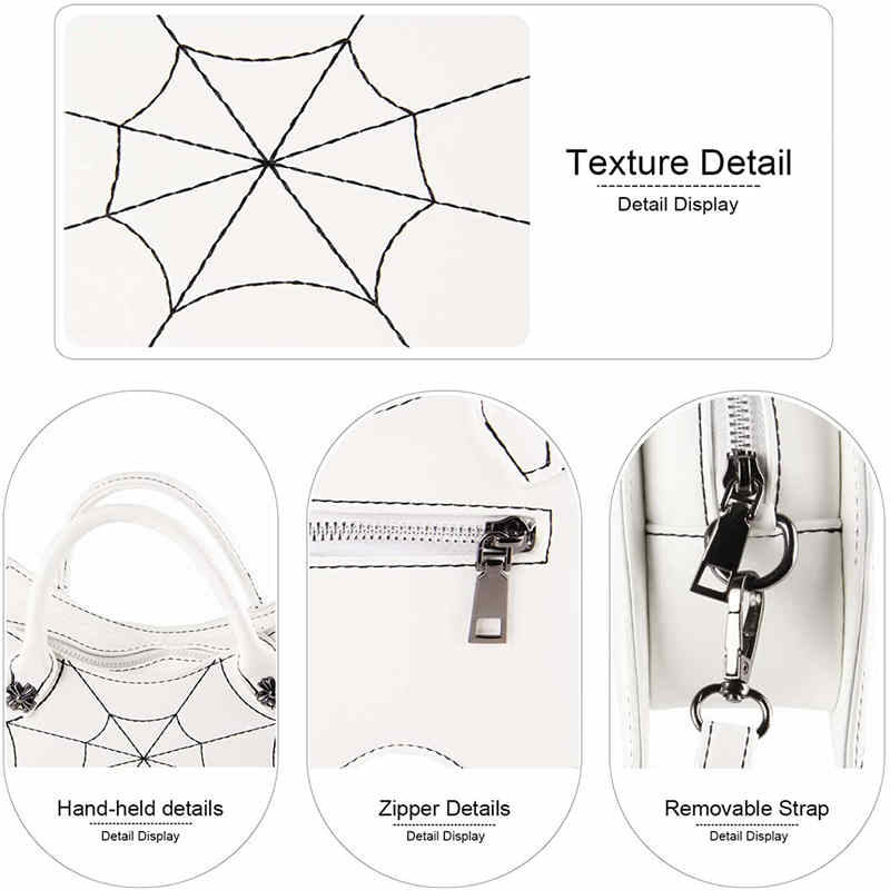 Women Novelty Bat Shoulder Bag Fashion Halloween Handbags-Brown