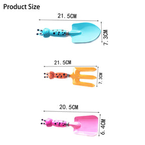 Home & Living3 Pcs Kids Gardening Tools Set Mini Safe Toy Gardening Tools for Soil Planting Digging Transplanting