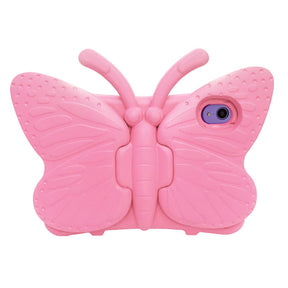 iPad Case For iPad Mini 6 Cartoon 3D Butterfly EVA Proof Shockproof Case with Bracket-PInk