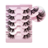 Half Lashes Natural Looking Cat Eye Fluffy 3D Curly False Eyelashes-33