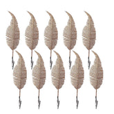 10 Pcs Christmas Tree Leaves with Clips for Party Decoration-Rose Gold