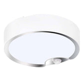 Motion Sensor Ceiling Light Battery Operated LED Light for  Shower Closets Laundry Stairs-White