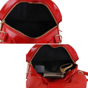 Women Telephone Shaped Handbag Retro Phone Top-Handle Crossbody Bags-Red