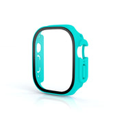 Screen Protector Case with Tempered Glass Film For Apple iWatch 8 Ultra -LightGreen2