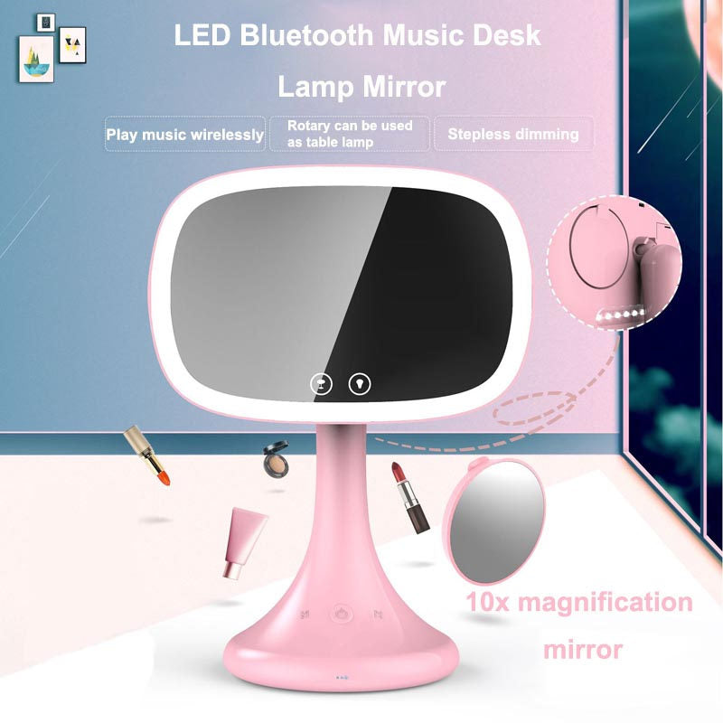 Makeup Mirror Led Dressing Table Mirror with 10X Magnifying Glass-White