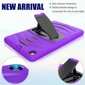 Shock Wave Kickstand Case Anti-Fall Protection For Samsung Tab A 10.1 T510/T515(2019)-Purple