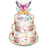 3 Tier Butterfly Cupcake Stand for 24 Cupcake Cute Party Supplies