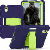 KingKong iPad Case For iPad Mini 6 Three-Layer Hybrid Protective Case With Holder-NavyLime