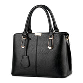 Womens Fashion Handbags Top Handle High Capacity Tote-Black