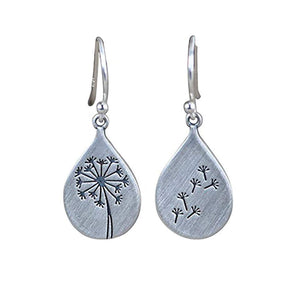 Dandelion Water Drop Earrings for Women Teen Girls