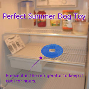 Pet Molars Cooling Chew Toys Freezable Teeth Cleaning for Dog-Ice Circle