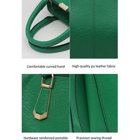 Womens Fashion Handbags Top Handle High Capacity Tote-Green